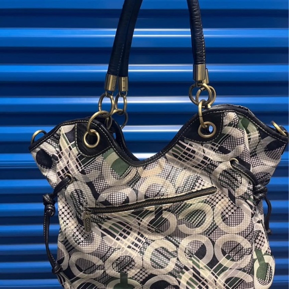 Vintage Coach Purse Shoulder Bag Large - Picture 6 of 9